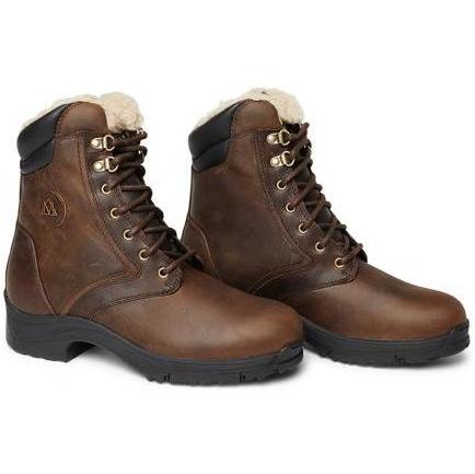 Mountain Horse Damen Schnee-Fluss-Kurz-Stiefel Mit Spitze - Brown